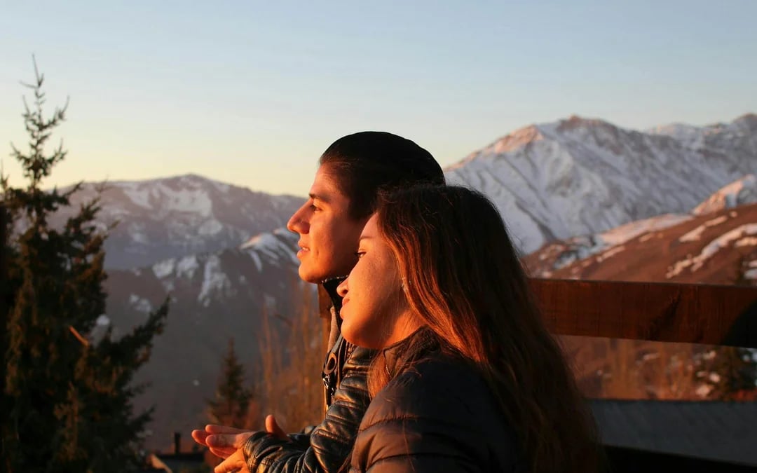 Sunset over the Andes Mountains Image 8
