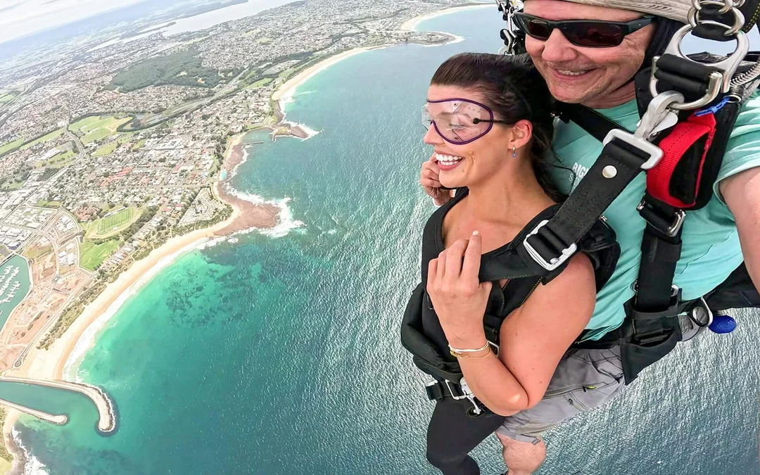 Tandem Skydive at Shellharbour Beach Image 1