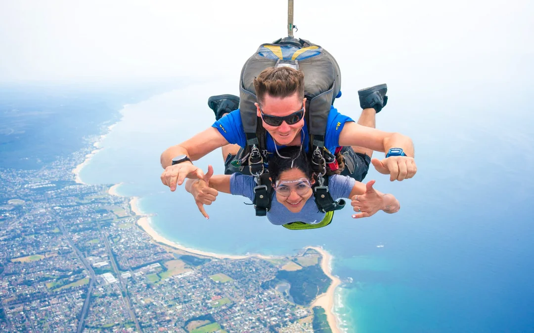 Tandem Skydive at Wollongong Beach Image 1