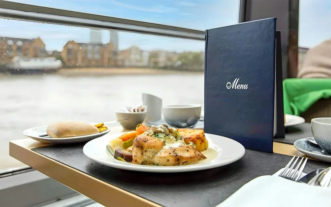 Thames River Lunch Cruise with 2-Course Meal, Coffee & Tea Image 6