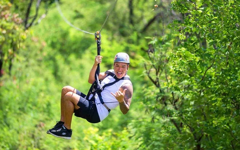 Three Zipline Adventure with Modern Braking System and Expert Guides Image 1
