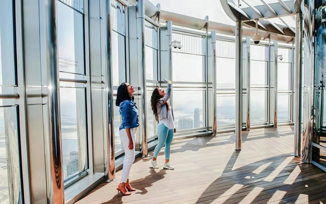 Tickets to Burj Khalifa At the Top: Level 124 & 125 with Meal at Rooftop at The Burj Club Image 3