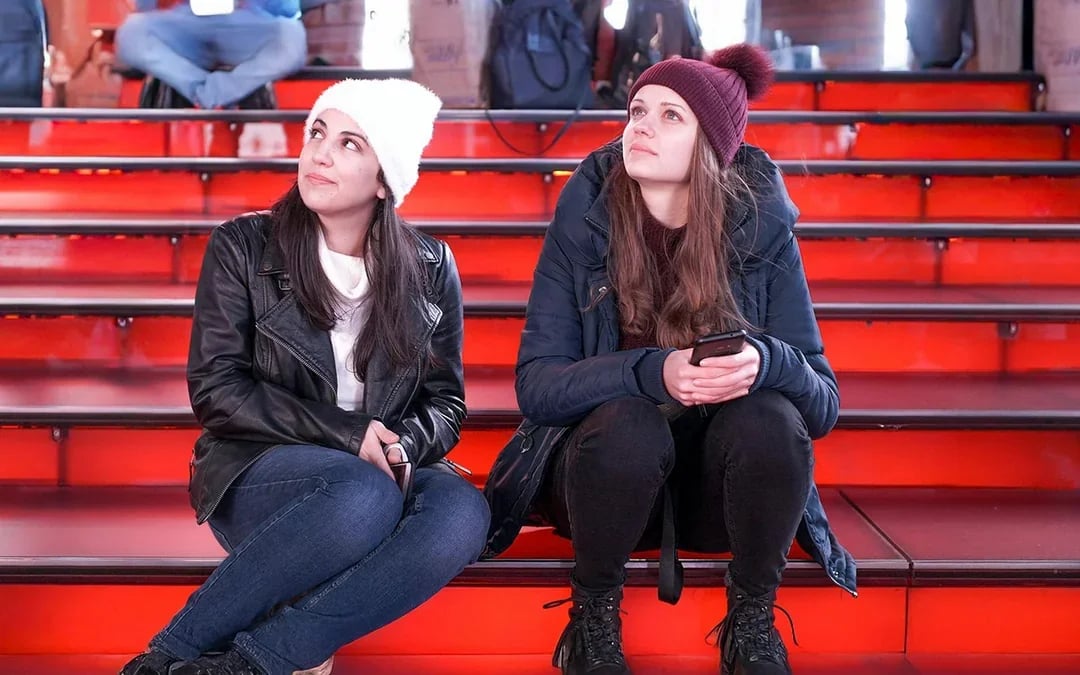 Times Square VIP Photoshoot on the Iconic Red Stairs Image 4