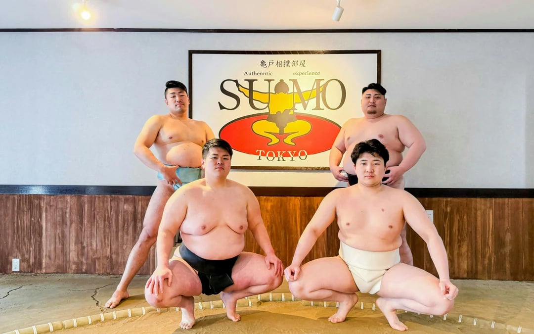 Tokyo: Authentic Sumo Experience with Former Wrestler, Chanko Meal, Photos & Gift Image 1