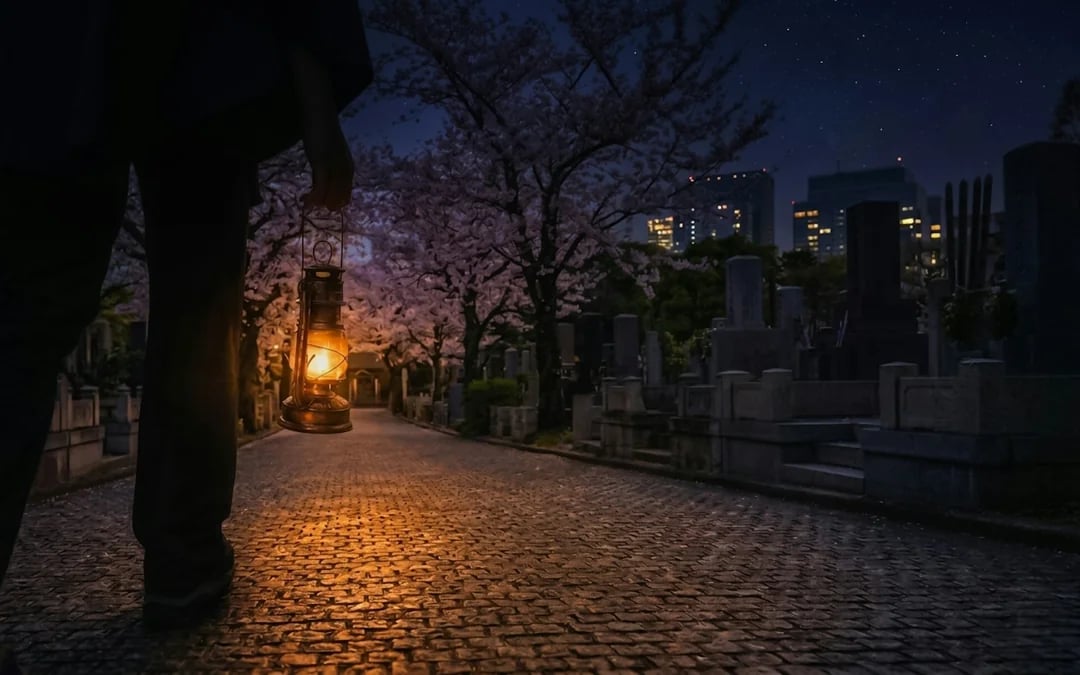 Tokyo Night Ghosts and Urban Legends Walking Tour with Aoyama Cemetery Image 3