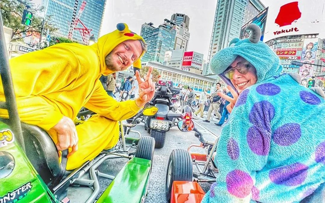 Tokyo: Shibuya Crossing 75-Min Go-Karting Experience by Monkey Kart Image 1