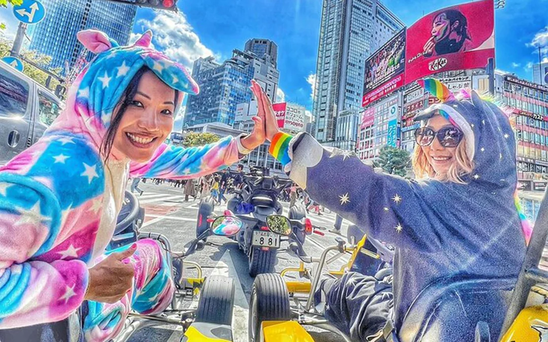 Tokyo: Shibuya Crossing 75-Min Go-Karting Experience by Monkey Kart Image 2