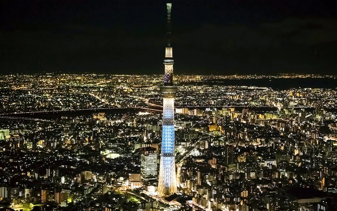 TOKYO SKYTREE Tembo Deck Night Entry Tickets with Alcoholic Drink Image 4