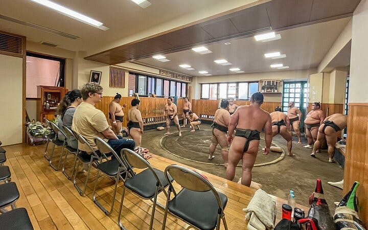 Tokyo Sumo Morning Practice Tour w/ Ring-Side Seat + Photo S Image 4