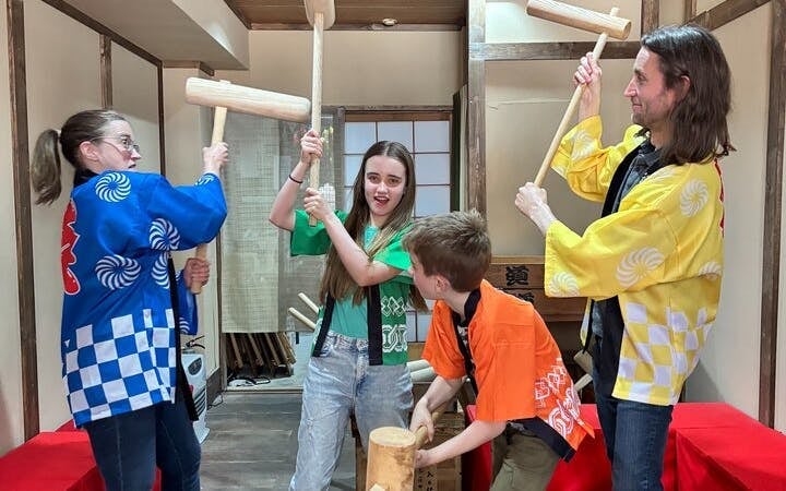 Traditional Mochi Pounding Hands-On Experience with Rice Cake Tasting and Traditional Costume Image 1