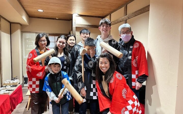 Traditional Mochi Pounding Hands-On Experience with Rice Cake Tasting and Traditional Costume Image 7