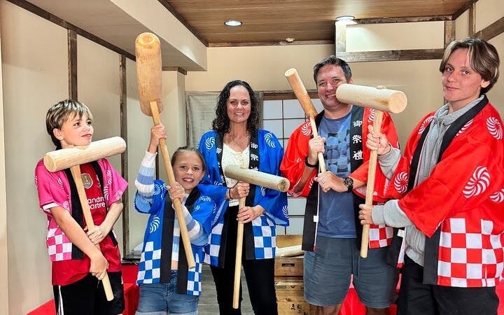 Traditional Mochi Pounding Hands-On Experience with Rice Cake Tasting and Traditional Costume Image 8