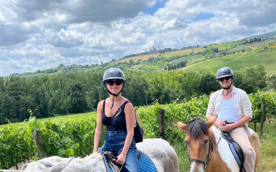 Tuscany Horseback Ride in the Countryside with Views of San Gimignano Image 6