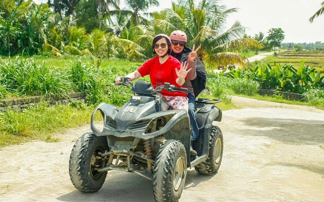Ubud: Gorilla Face ATV Adventure with Jungle Swing & Goa Raja Waterfall Image 1