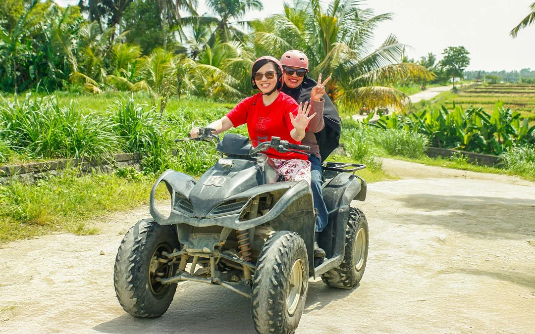 Ubud: Gorilla Face ATV Adventure with Jungle Swing & Goa Raja Waterfall Image 1