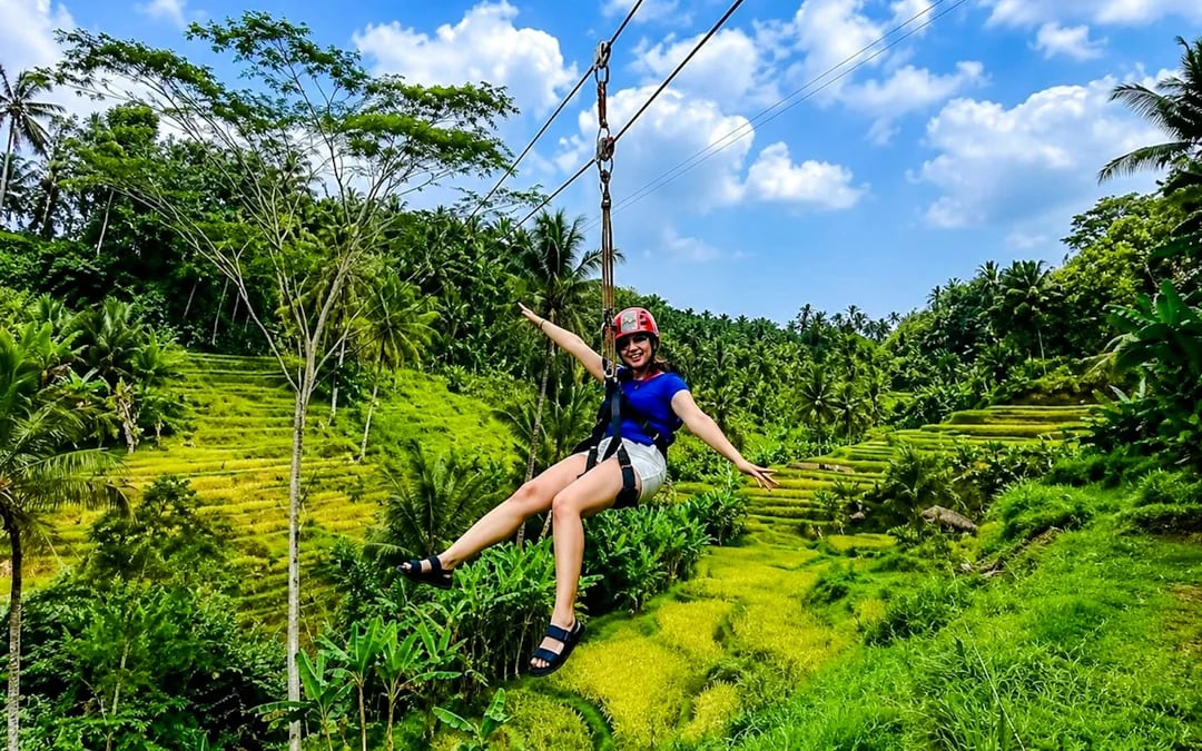 Ubud Private Rice Terrace Zipline, Sky Bike and Jungle Swings Image 2
