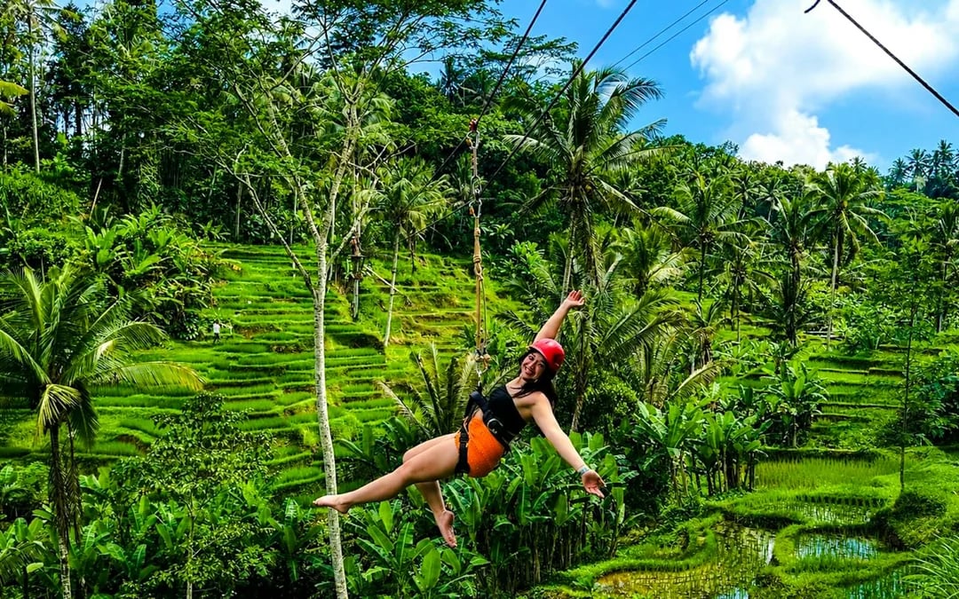 Ubud Private Rice Terrace Zipline, Sky Bike and Jungle Swings Image 5