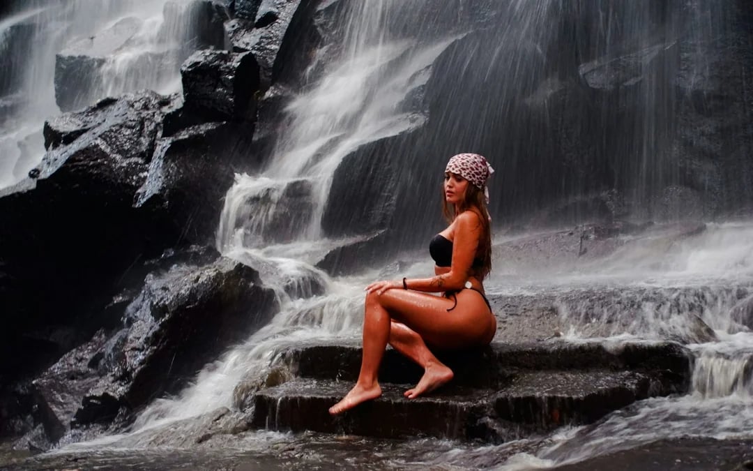 Ubud Private Tour: Tibumana and Kanto Lampo Waterfalls, Tirta Empul Water Temple, and Tegalalang Rice Terraces Image 1