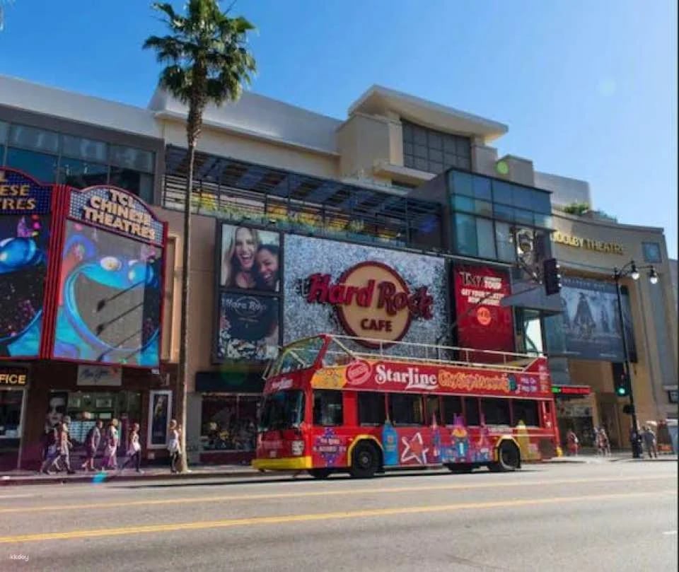 Universal Studios Hollywood entry with shuttle and hop-on hop-off tour