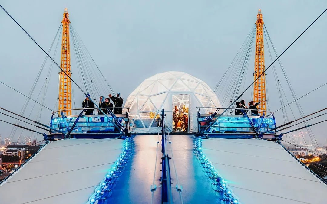 Up at the O2 Snow Globe Experience Image 1
