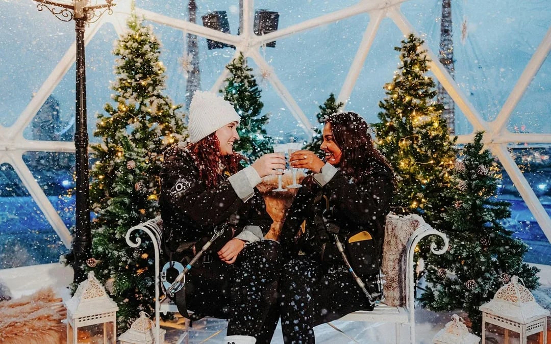 Up at the O2 Snow Globe Experience Image 2
