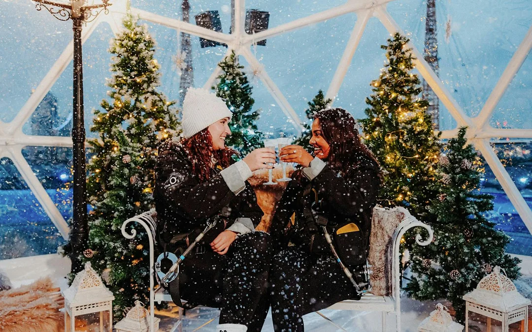 Up at the O2 Snow Globe Experience Image 2