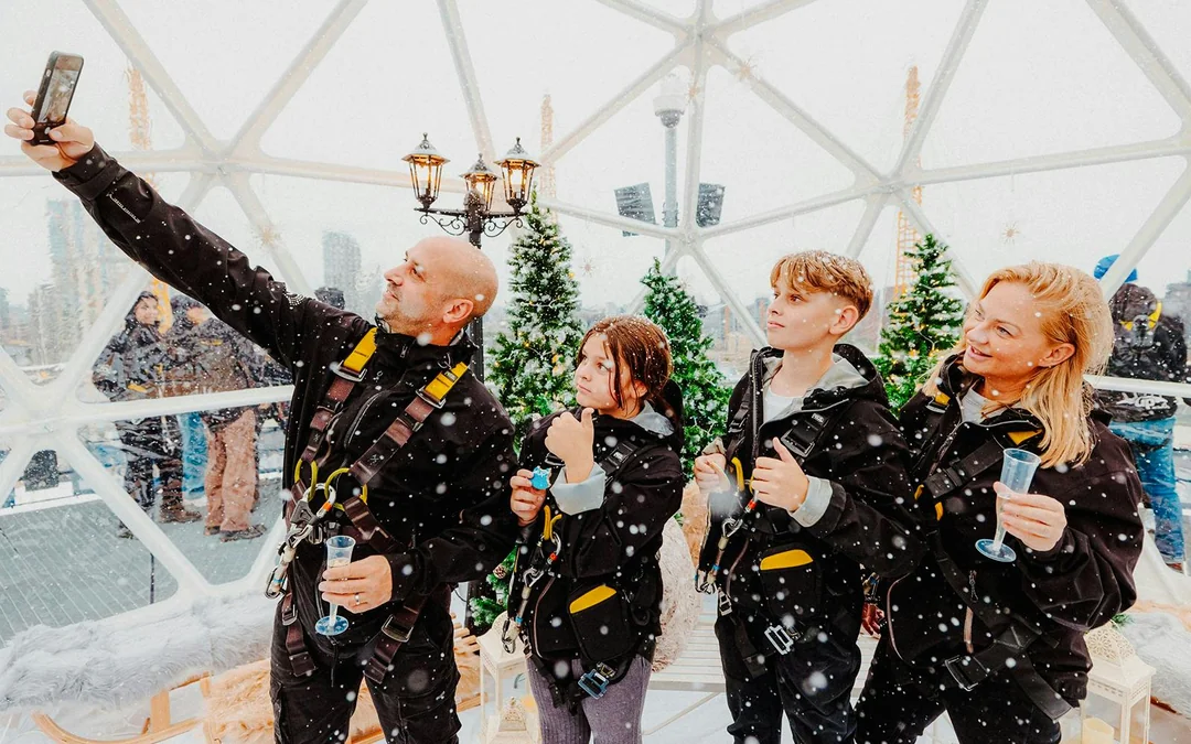 Up at the O2 Snow Globe Experience Image 3