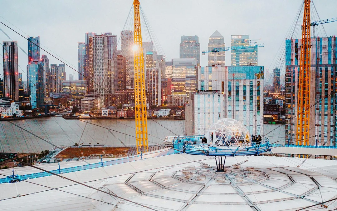 Up at the O2 Snow Globe Experience Image 4