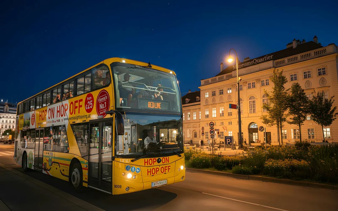 Vienna Sightseeing: 1-Hour Vienna Evening Bus Tour with Audio Guide Image 1