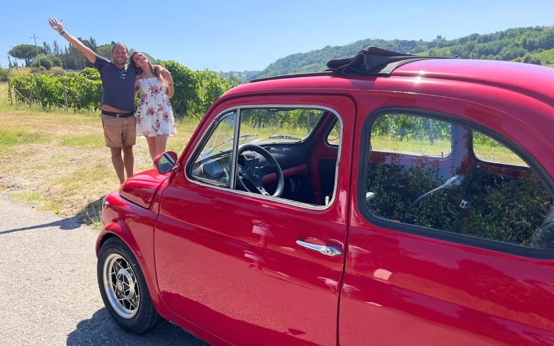 Vintage Fiat 500 Sunset Drive and Aperitivo in Chianti Countryside with Vineyard Visit and Regional Tasting Image 5