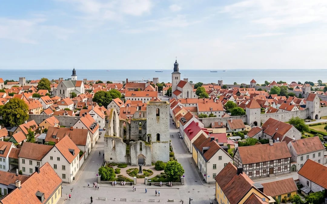 Visby Private Walking Tour with Cathedral and Gardens Image 5