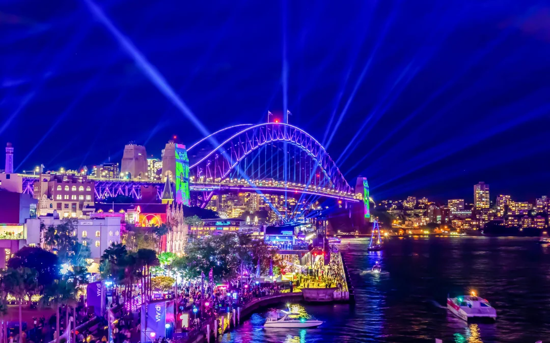 Vivid Sydney 6-Course Gold Penfold's Dinner Cruise with Live Music & Wine Image 9
