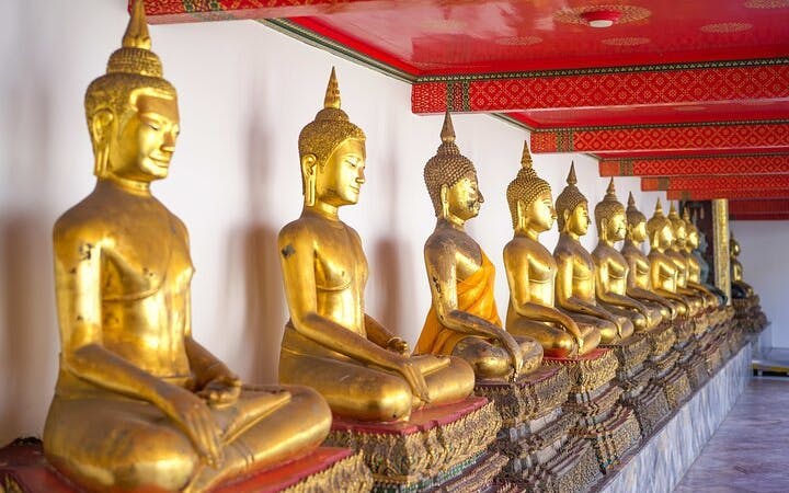 Wat Pho, Wat Arun & Flower Market Guided Walking Tour in Bangkok Image 1
