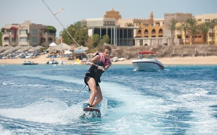 Water Skiing with Glass Boat Viewing and Transfer–Sharm El Sheikh Image 5