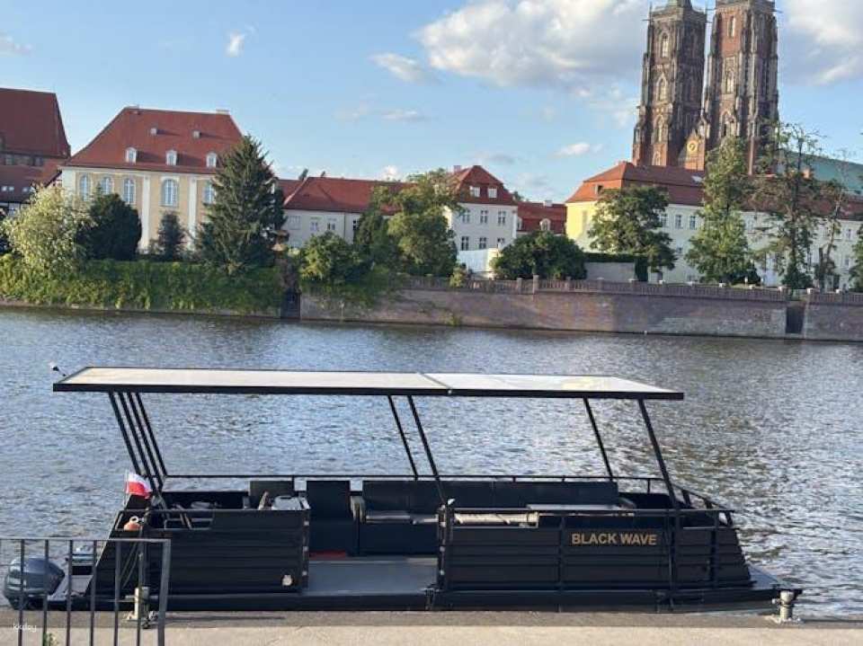 Wroclaw catamaran cruise with multilingual audio guide