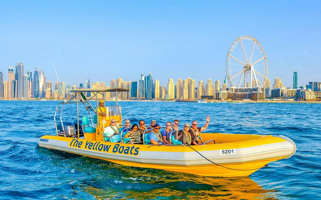 Yellow Boats Dubai Guided Speedboat Tour Image 1
