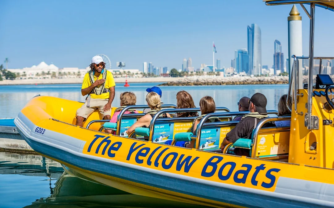 Yellow Boats Premium Sightseeing Speedboat Tour of Abu Dhabi Image 1