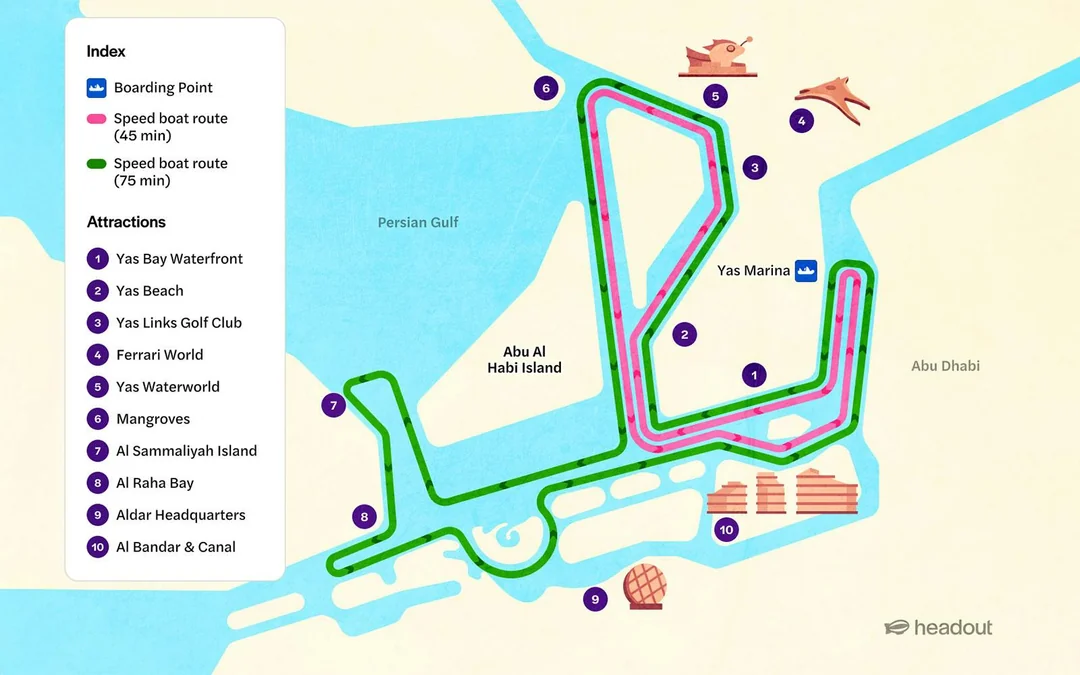 Yellow Boats: Sightseeing Speedboat Tour of Yas Island Image 3