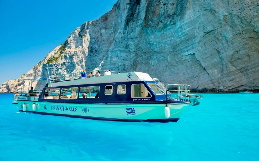 Zakynthos Shipwreck Beach with Blue Caves Land & Sea Tour Image 3